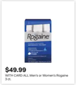 CVS ALL Men's or Women's Rogaine 3 ct offer