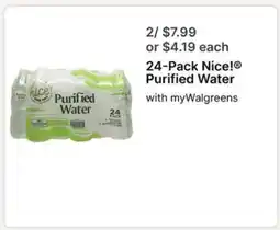 Walgreens 24-Pack Nice! Purified Water offer
