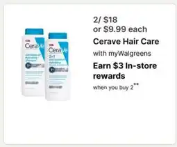 Walgreens CeraVe Hair Care offer