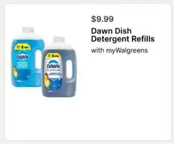 Walgreens Dawn Dish Detergent Refills offer