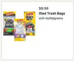 Walgreens Glad Trash Bags offer