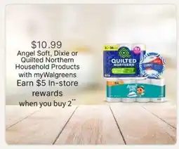 Walgreens Angel Soft, Dixie or Quilted Northern Household Products offer