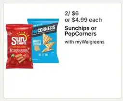 Walgreens SunChips or Popcorners offer