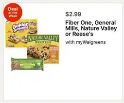Walgreens Fiber One, General Mills, Nature Valley or Reese's offer