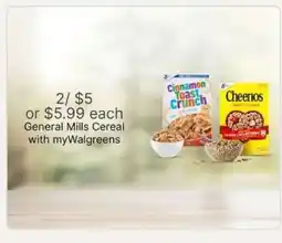 Walgreens General Mills Cereal offer