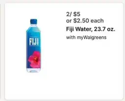Walgreens Fiji Water, 23.7 oz offer