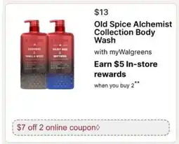 Walgreens Old Spice Alchemist Collection Body Wash offer