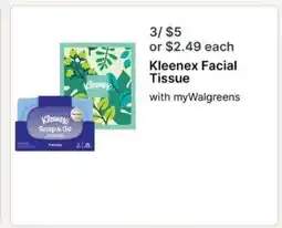 Walgreens Kleenex Facial Tissue offer