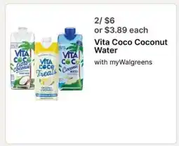 Walgreens Vita Coco Coconut Water offer