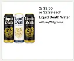 Walgreens Liquid Death Water offer