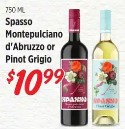 Rouses Spasso Montepulciano d'Abruzzo or Pinot Grigio offer