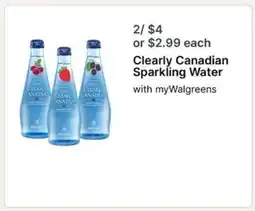 Walgreens Clearly Canadian Sparkling Water offer