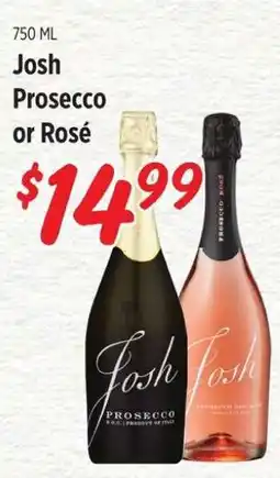 Rouses Josh Prosecco or Rosé offer