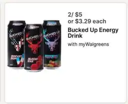 Walgreens Bucked Up energy drink offer