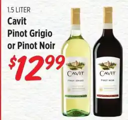 Rouses Cavit Pinot Grigio or Pinot Noir offer