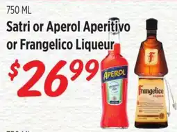 Rouses Satri or Aperol Aperitivo or Frangelico Liqueur offer