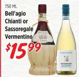 Rouses Bell'agio Chianti or Sassoregale Vermentino offer
