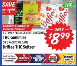 Rouses Driftee THC Seltzer offer
