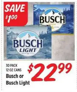 Rouses Busch or Busch Light offer