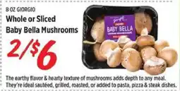 Rouses Whole or Sliced Baby Bella Mushrooms offer