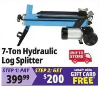 7-ton hydraulic log splitter