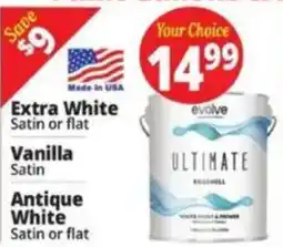 Ocean State Job Lot Evolve ultimate water based paint offer