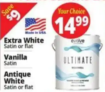Evolve ultimate water based paint