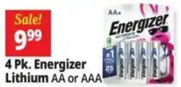 Ocean State Job Lot Energizer lithium aa or aaa offer