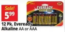 Ocean State Job Lot Eveready alkaline aa or aaa offer