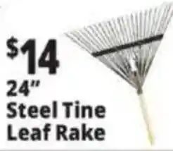 Ocean State Job Lot Steel Tine Leaf Rake offer