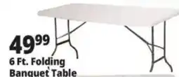 Ocean State Job Lot 6 Ft. Folding Banquet Table offer