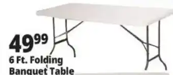 Ocean State Job Lot 6 Ft. Folding Banquet Table offer