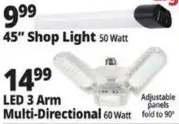 Ocean State Job Lot Led 3 Arm Multi-Directional offer