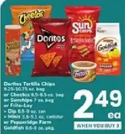 ACME Doritos Tortilla Chips or Cheetos or SunChips or Frito-Lay or Goldfish offer