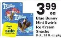 ACME Blue Bunny Mini Swirls Ice Cream Snacks offer