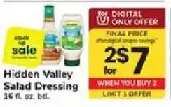 ACME Hidden Valley Salad Dressing offer