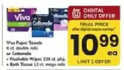ACME Viva paper towels or cottonelle offer