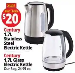 Ocean State Job Lot Century stainless steel electric kettle offer