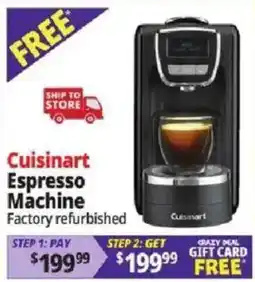 Ocean State Job Lot Cuisinart espresso machine offer