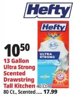 Ocean State Job Lot Hefty ultra strong scented drawstring tall kitchen offer