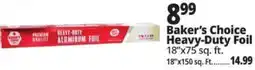 Ocean State Job Lot Baker's Choice heavy-duty foil offer