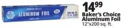 Ocean State Job Lot Baker's Choice aluminum foil offer