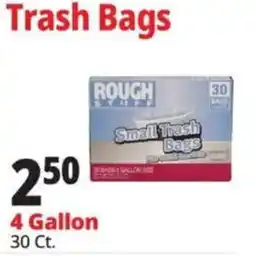 Ocean State Job Lot Rough Stuff small trash bags offer
