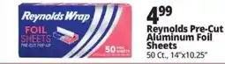 Ocean State Job Lot Reynolds Wrap foil sheets offer