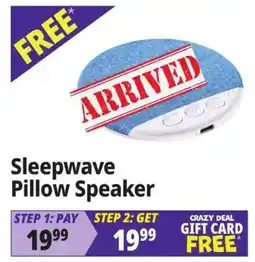 Ocean State Job Lot Sleepwave pillow speaker offer