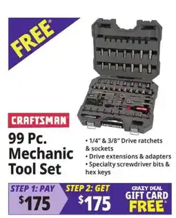 Ocean State Job Lot Craftsman 99 Pc. Mechanic Tool Set offer