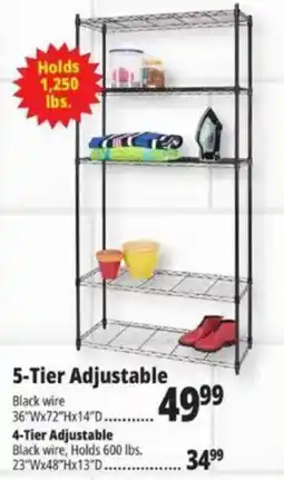 Ocean State Job Lot 5-Tier Adjustable offer