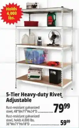 Ocean State Job Lot 5-Tier Heavy-duty Rivet Adjustable offer