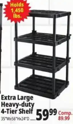 Ocean State Job Lot Extra Large Heavy-duty 4-Tier Shelf offer