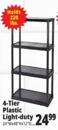 Ocean State Job Lot 4-Tier Plastic Light-duty offer